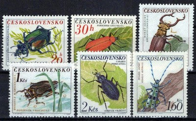 Czechoslovakia 1144-1149 MNH Insects Beetles Zayix Stamps 0425S0099