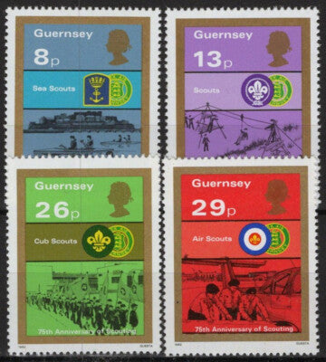Guernsey 246-249 MNH Scouting Castle Cornet Bridges ZAYIX 021423S156M