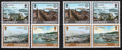 Guernsey 260-263, 261a,263a MNH Europa Cept Ships Harbors ZAYIX 021423S160M