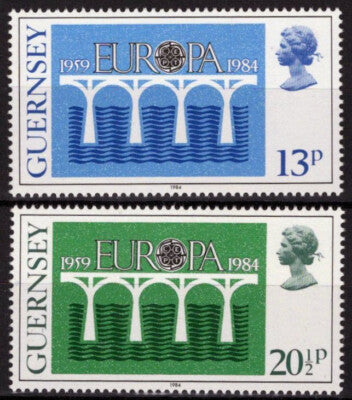 Guernsey 281-282 MNH Europa Cept Bridges ZAYIX 021423S163M