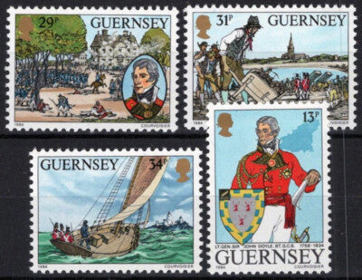 Guernsey 303-306 MNH Sailing Ships James Ramsey John Doyle ZAYIX 021423S164M