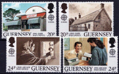 Guernsey 422-425 MNH Europa Cept Post Offices Postal Service ZAYIX 031023S15M