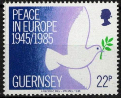 Guernsey 313 MNH Peace Dove Birds Liberation ZAYIX 021423S165M