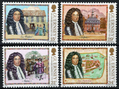 Guernsey 352-355 MNH Architecture Governor Andros ZAYIX 031023S03M