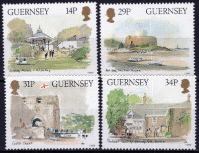 Guernsey 342-345 MNH Museums Art Gallery Architecture ZAYIX 031023S02M