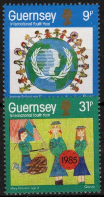 Guernsey 316-317 MNH Intl. Youth Year Children Girl Guides ZAYIX 021423S169M