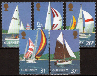 Guernsey 459-463 MNH Yacht Club Sailing Ships Sports ZAYIX 031023S18M