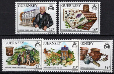 Guernsey 385-389 MNH Archaeologist Frederick Corbin Lukis ZAYIX 031023S08M