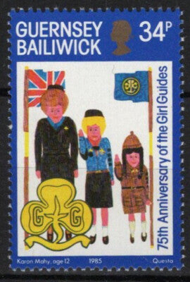 Guernsey 318 MNH Girl Guides Child's Drawing ZAYIX 021423S170M