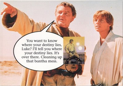 US 4143 FDC Maxi Card STAR WARS young Luke Skywalker ZAYIX 060522SM31
