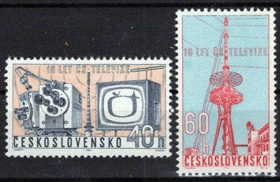 Czechoslovakia 1167-1168 MNH Television Transmitter Zayix Stamps 0425S0104