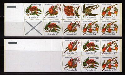 Australia 825a,b MNH Bklt Pane Gum Trees Flowers ZAYIX 070922SM55