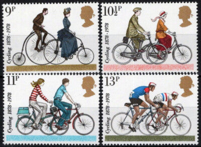 Great Britain 843-846 MNH Cyclists Touring Club Bicycles ZAYIX 021023S118