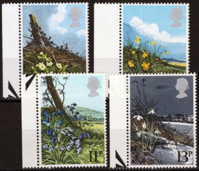 Great Britain 855-858 MNH British Wild Flowers Nature Plants ZAYIX 021023S126M