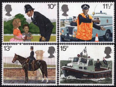 Great Britain 875-878 MNH London Metropolitan Police Horses ZAYIX 021023S127M