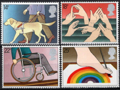 Great Britain 937-940 MNH Intl. Year of Disabled Guide Dog ZAYIX 021023S135M