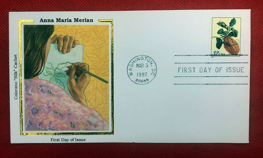 1996 US Colorano FDC 3126- artist Anna Maria Merian Moth Beetle010322SM17 ZAYIX 010322SM117