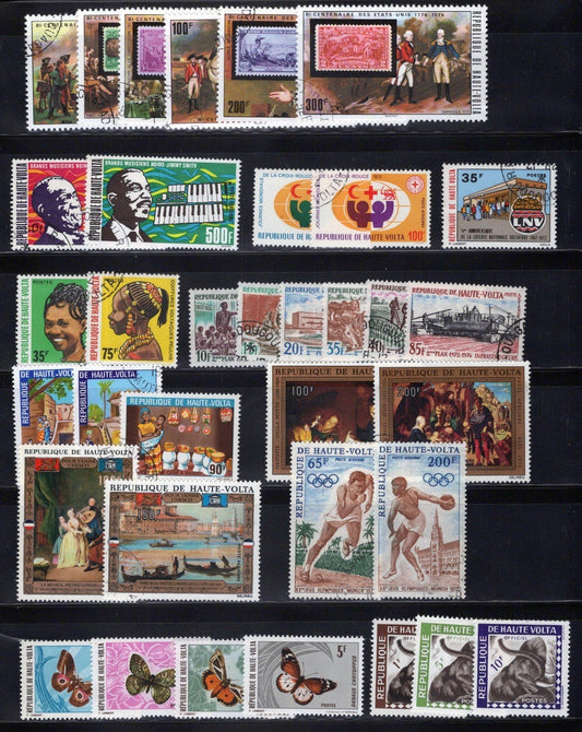 35 Different Burkina Faso Upper Volta Mint and Used Topicals ZAYIX 030523SM16