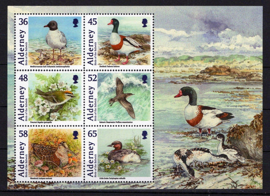 Alderney 408a MNH Birds Wildlife Nature Gulls Woodcock