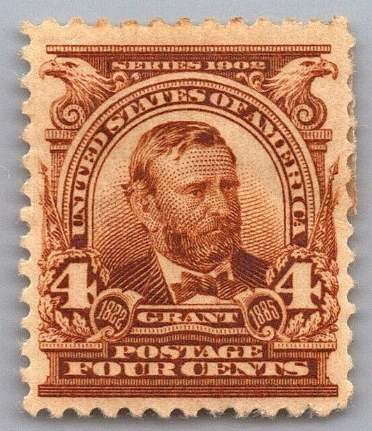 US 303 MH VF 4c Brown Grant Wmk 191 Perf 12 ZAYIX 1223X0060