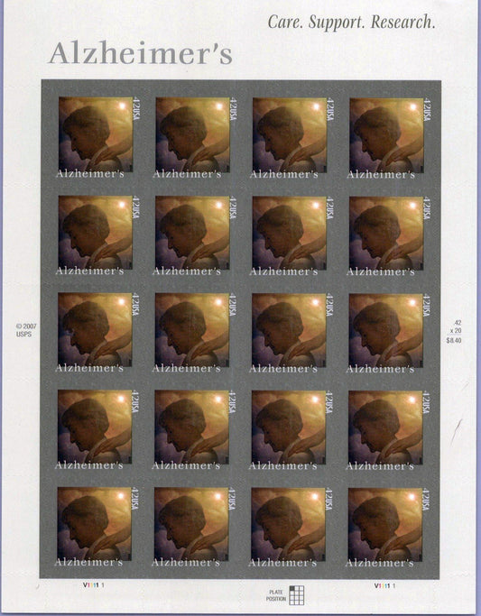 US 4358 MNH Alzheimer's Sheet Medicine Medical ZAYIX