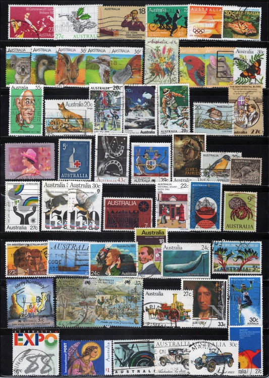 Australia Collection Used Wildlife Fishing Birds Ships Trains ZAYIX 011023SM39