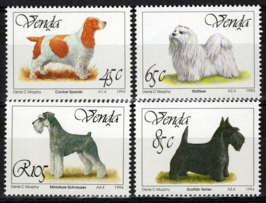 South Africa Venda 269-272 MNH Pets Dogs Maltese Terrier Zayix Stamps 0325S085M