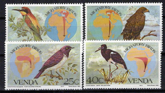 South Africa Venda 100-103 MNH Migratory Birds Zayix Stamps 0325S093M
