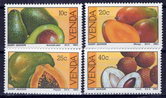 South Africa Venda 104-107 MNH Food Fruit Mango Papaya Zayix Stamps 0325S094M