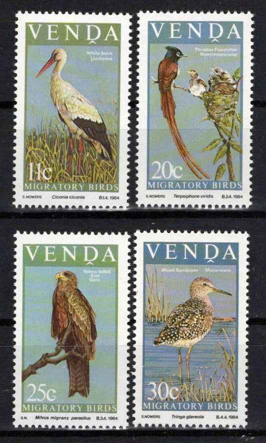 South Africa Venda 108-111 MNH Migratory Birds Animals Zayix Stamps 0325S095M