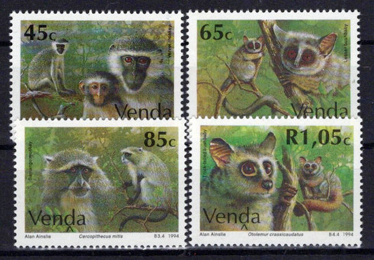 South Africa Venda 273-276 MNH Animals Monkeys Zayix Stamps 0325S098M