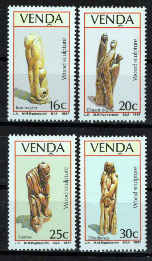 South Africa Venda 165-168 MNH Wood Carvings Art Zayix Stamps 0325S113M