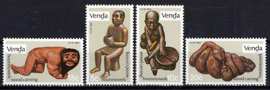 South Africa Venda 24-27 MNH Wood Carvings Art Zayix Stamps 0325S114
