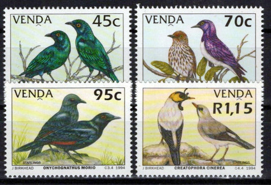 South Africa Venda 277-280 MNH Birds Starlings Zayix Stamps 0325S120M