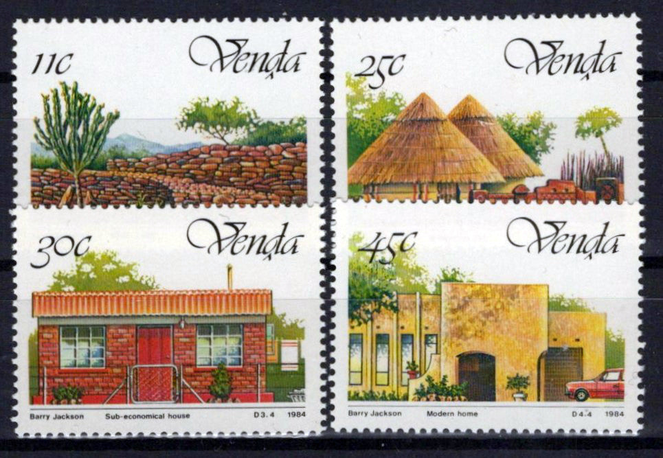 South Africa Venda 112-115 MNH Architecture Dzata Ruins Zayix Stamps 0325S125M