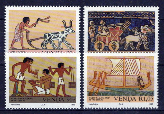 South Africa Venda 245-248 MNH Egypt Inventions Zayix Stamps 0325S129M