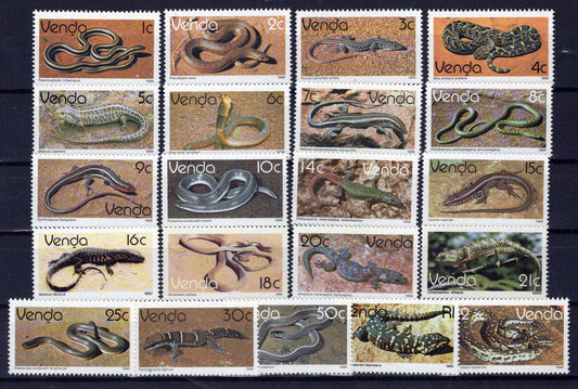 South Africa Venda 128-148 MNH Reptiles Snakes Lizards Zayix Stamps 0325S136M