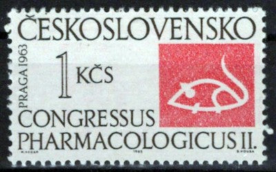 Czechoslovakia 1194 MNH Mouse Pharmacological Congress Zayix Stamps 0425S0116