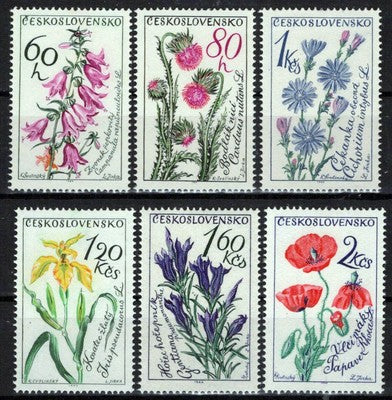Czechoslovakia 1241-1246 MNH Flowers Plants Zayix Stamps 0425S0128
