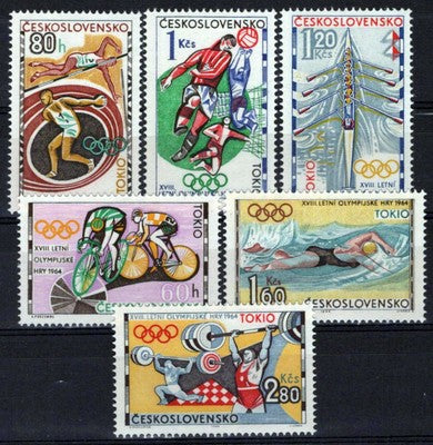 Czechoslovakia 1258-1263 MNH Sports Games Olympics Zayix Stamps 0425S0137