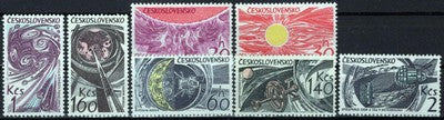 Czechoslovakia 1289-1295 MNH Space Research Exploration Zayix Stamps 0425S0143
