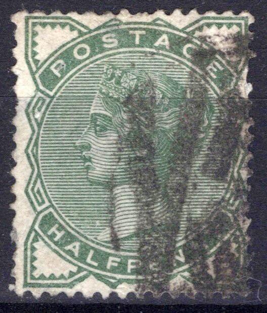 Great Britain 78 Used Queen Victoria 1/2p Deep Green ZAYIX 040423S41