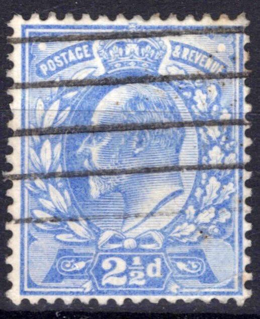 Great Britain 148 Used King Edward VII 2 1/2p brt ultra ZAYIX 040423S40
