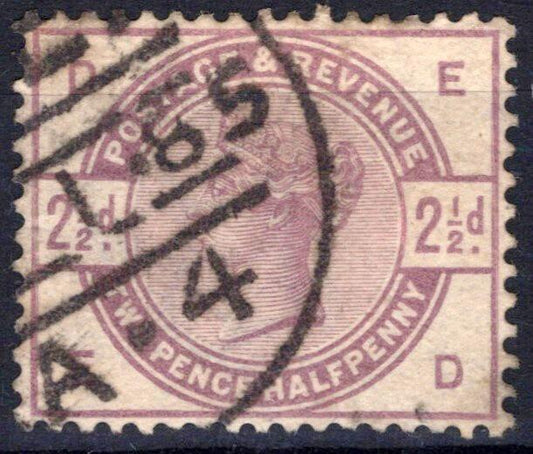 Great Britain 101 Used Queen Victoria 2 1/2p lilac ZAYIX 040423S44