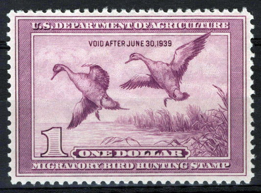US RW5 MNH VF $1 light violet Pintails Duck Revenue Zayix Stamps 0225MAR0023