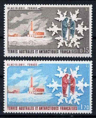 FSAT TAAF 105-106 MNH Glaciology Science Exploration Polar ZAYIX FSA-S0083M