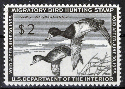 US RW21 MNH VF $2 black Ring-Necked Duck Revenue Zayix Stamps 0225MAR0039