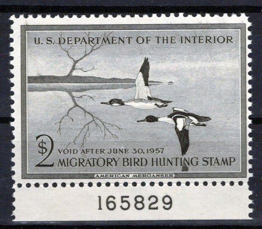 US RW23 MNH FVF $2 American Merganser Duck Revenue Zayix Stamps 0225MAR0041