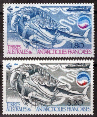 FSAT TAAF 112-113 MNH Biomass Whales Marine Life Animals Polar ZAYIX FSA-S0086M