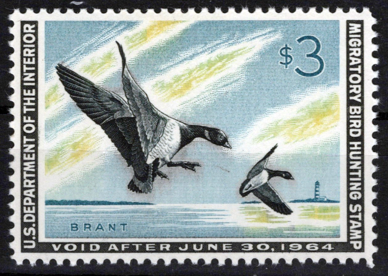 US RW30 MNH XF $3 Brandt Landing Duck Revenue Zayix Stamps 0225MAR0048